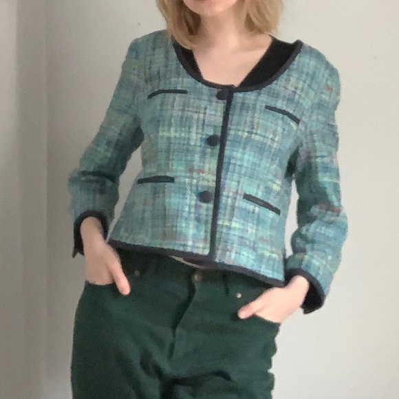 3/20$⭐️ Colourful tweed Mario Serrani blazer - Picture 9 of 14